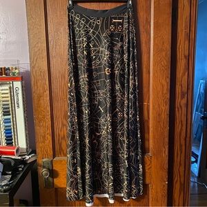 Blackmilk Solomon Seals Maxi Skirt Size L